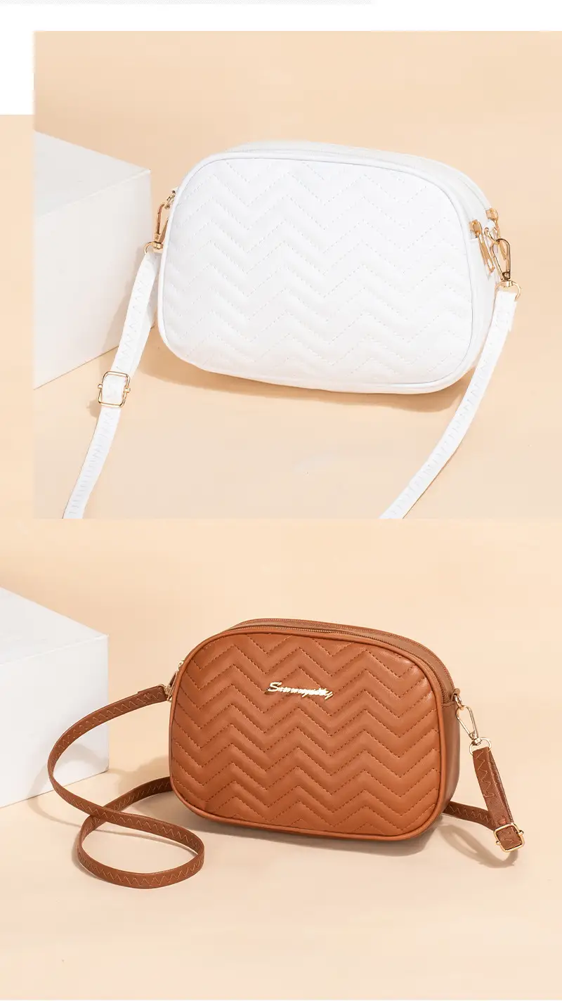 Black Quilted Cameral Bag for Women Crossbody Shoulder — feature 11