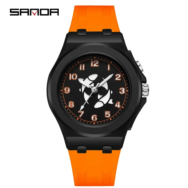Sanda Cartoon Luminous Kids Watch Black Quartz - Image 10