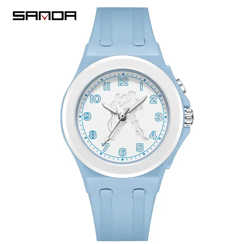 Sanda Cartoon Luminous Kids Watch Black Quartz - Image 11