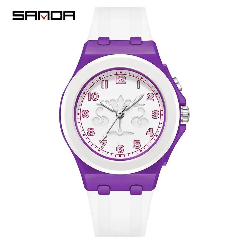 Sanda Cartoon Luminous Kids Watch Black Quartz - Image 5