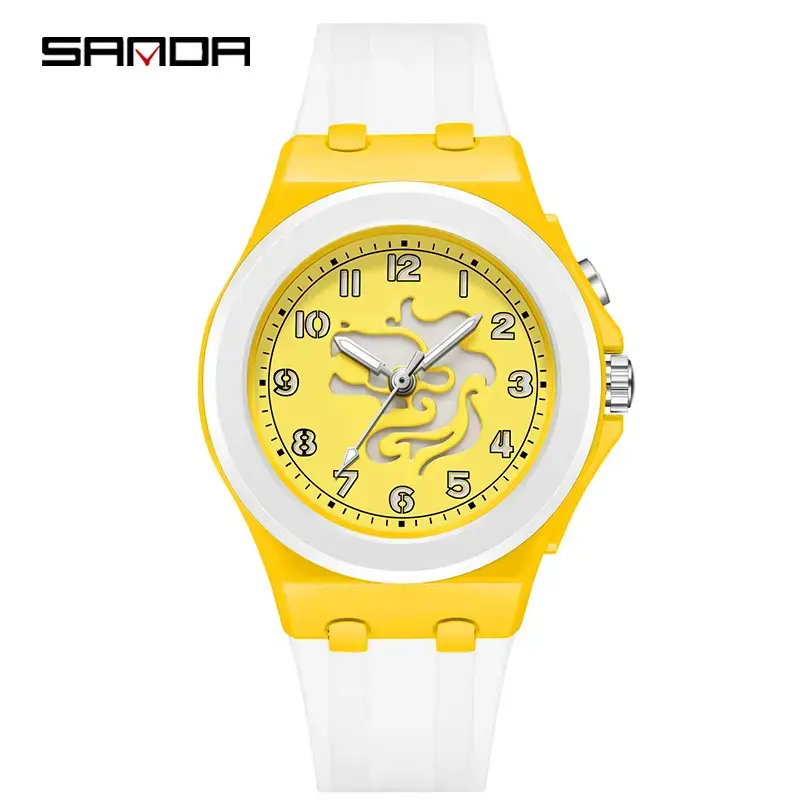 Sanda Cartoon Luminous Kids Watch Black Quartz - Image 7