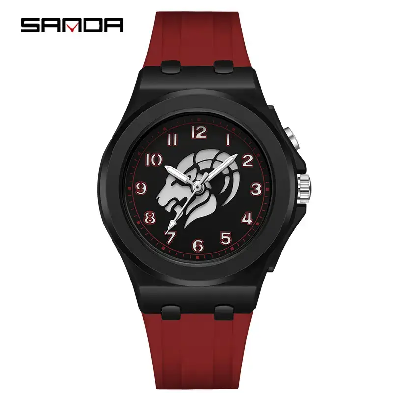 Sanda Cartoon Luminous Kids Watch Black Quartz - Image 9