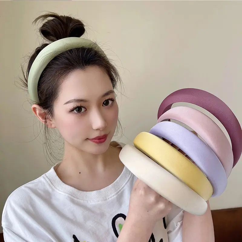 Ins Advanced Sponge Hairband Women's Wide-brimmed Headwear - Image 13