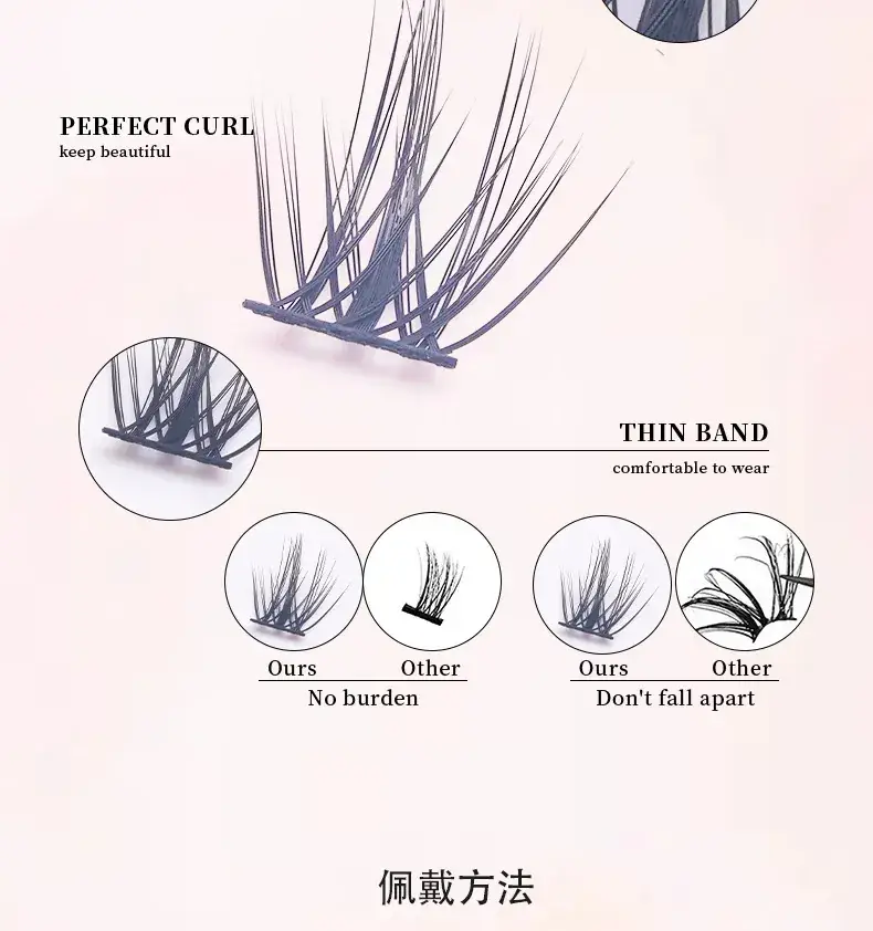 Cross-border False Eyelashes DIY Self-Grafting Thick Cluster Hair — feature 12
