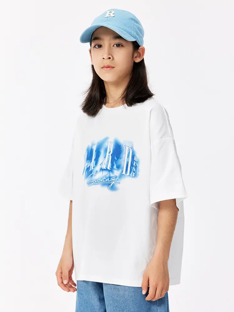 Girls Graphic T-Shirt Green Print 230G - Image 7