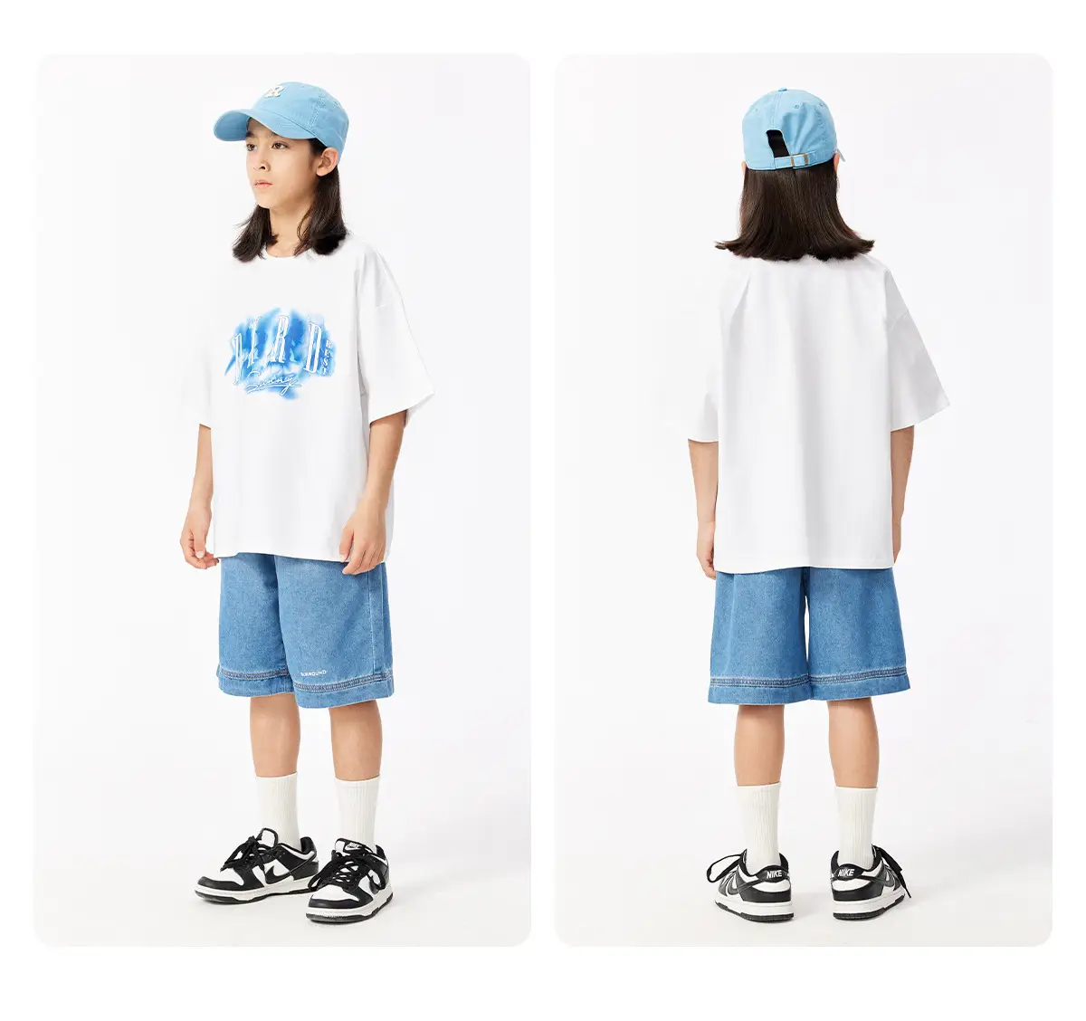 Girls Graphic T-Shirt Green Print 230G — feature 16
