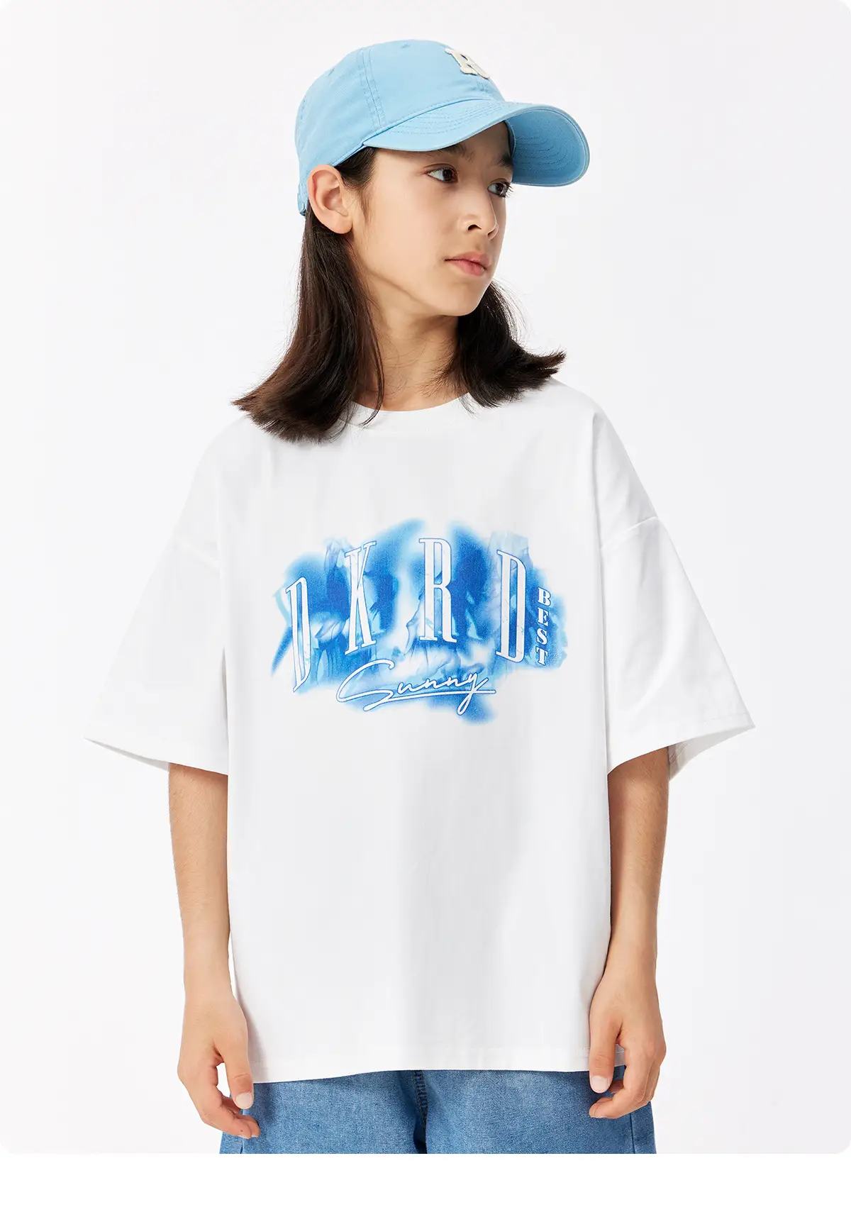 Girls Graphic T-Shirt Green Print 230G — feature 18