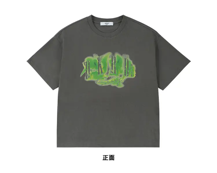 Girls Graphic T-Shirt Green Print 230G — feature 29
