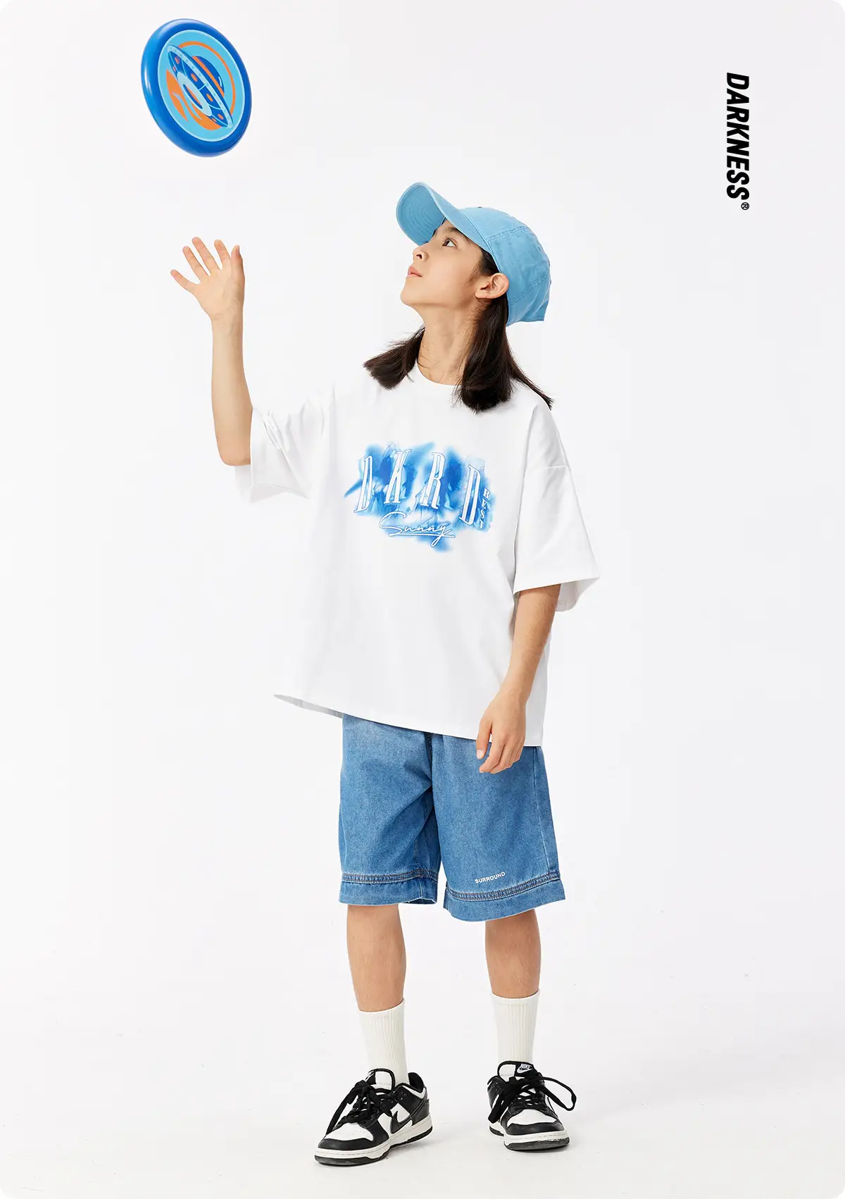 Girls Graphic T-Shirt Green Print 230G — feature 3