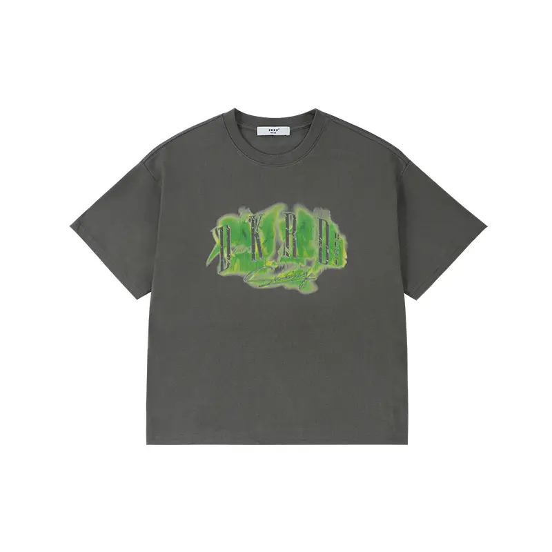 Girls Graphic T-Shirt Green Print 230G - Image 2
