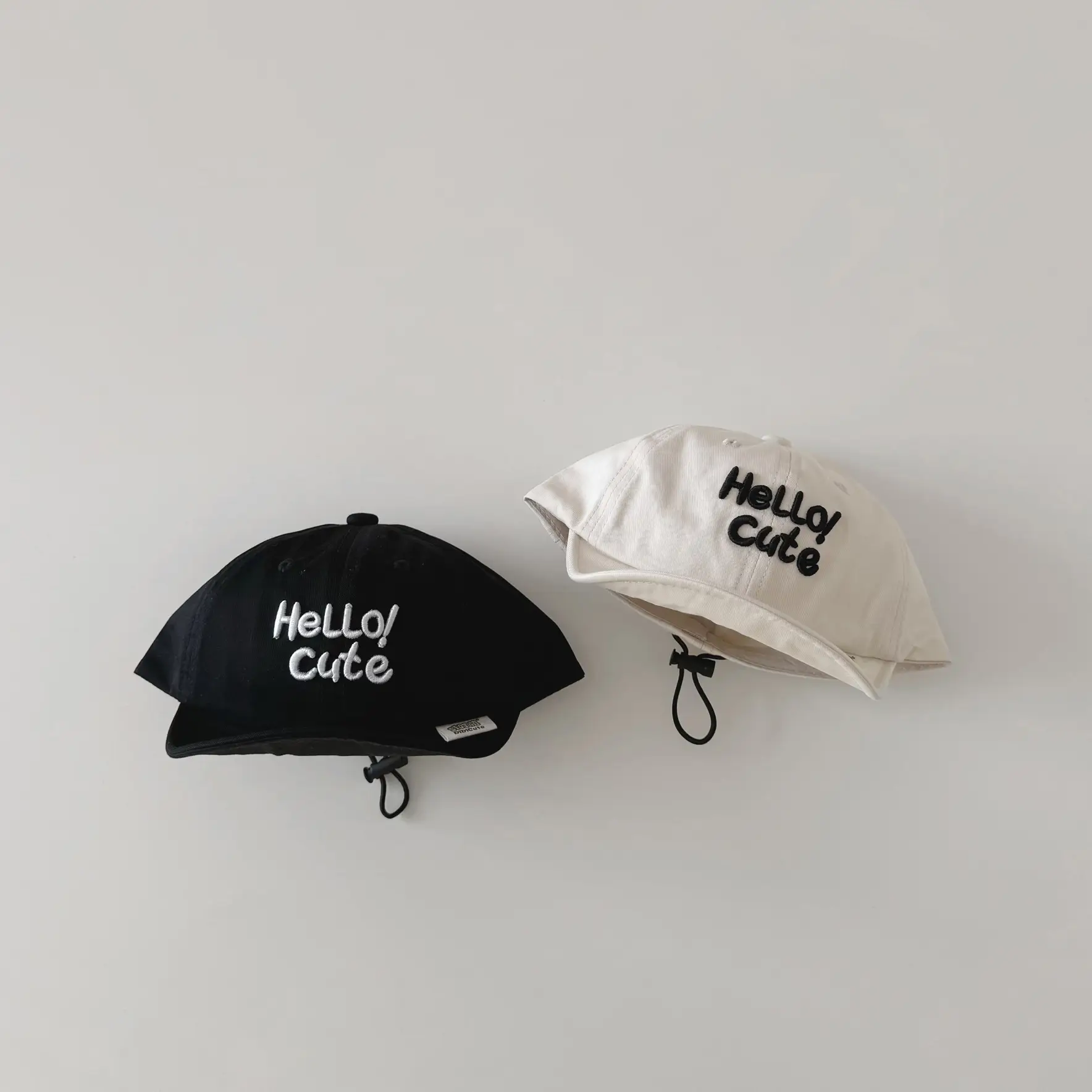 Brown Hello Cat Printed Baby Cap Spring Summer 2024 - Image 7