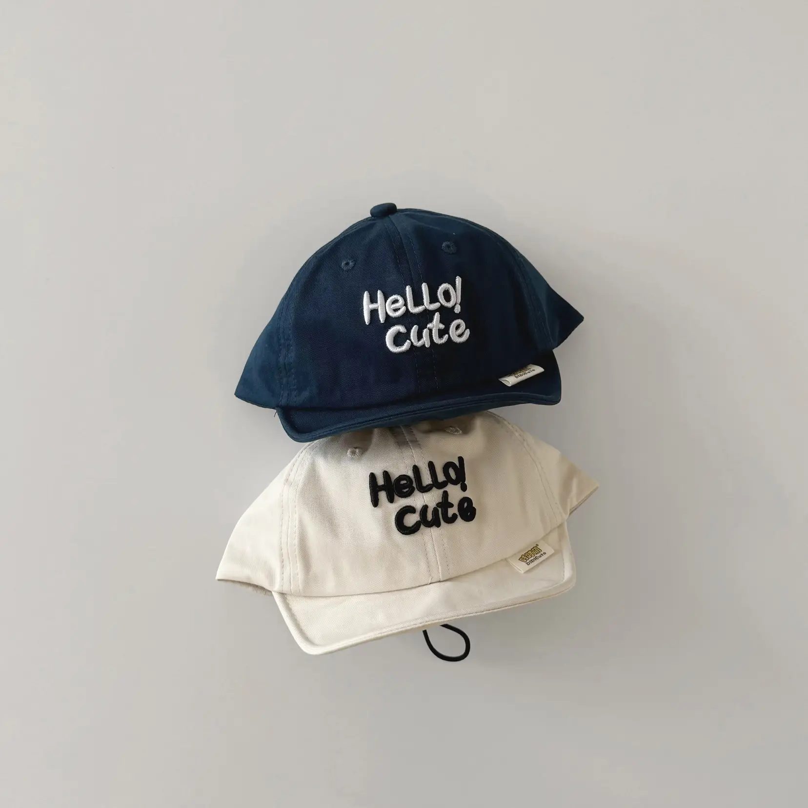 Brown Hello Cat Printed Baby Cap Spring Summer 2024 - Image 8