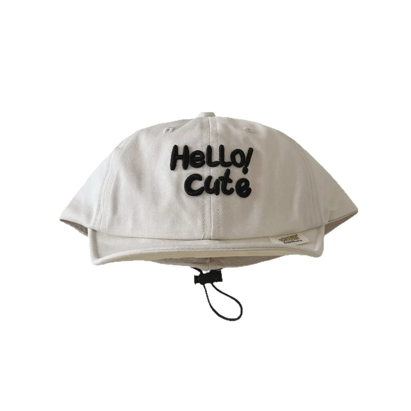 Brown Hello Cat Printed Baby Cap Spring Summer 2024 - Image 10