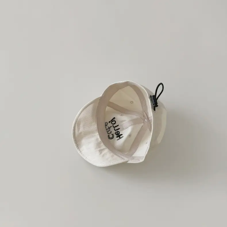 Brown Hello Cat Printed Baby Cap Spring Summer 2024 — feature 17