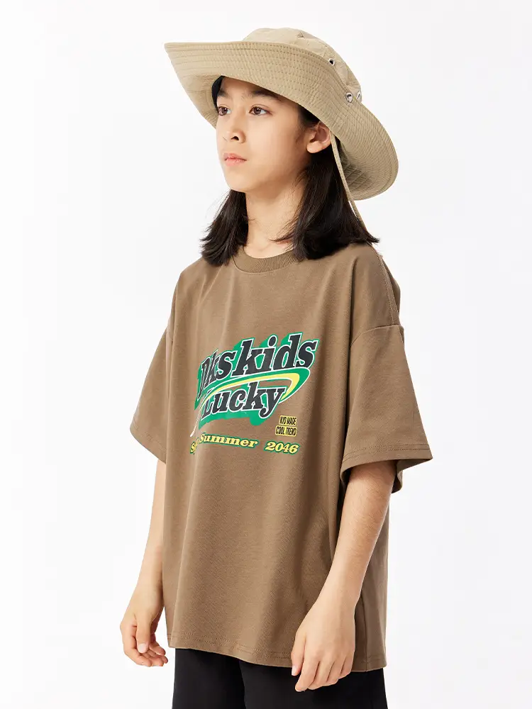 DK Kids Summer T-Shirt Gray Retro Graphic - Image 6