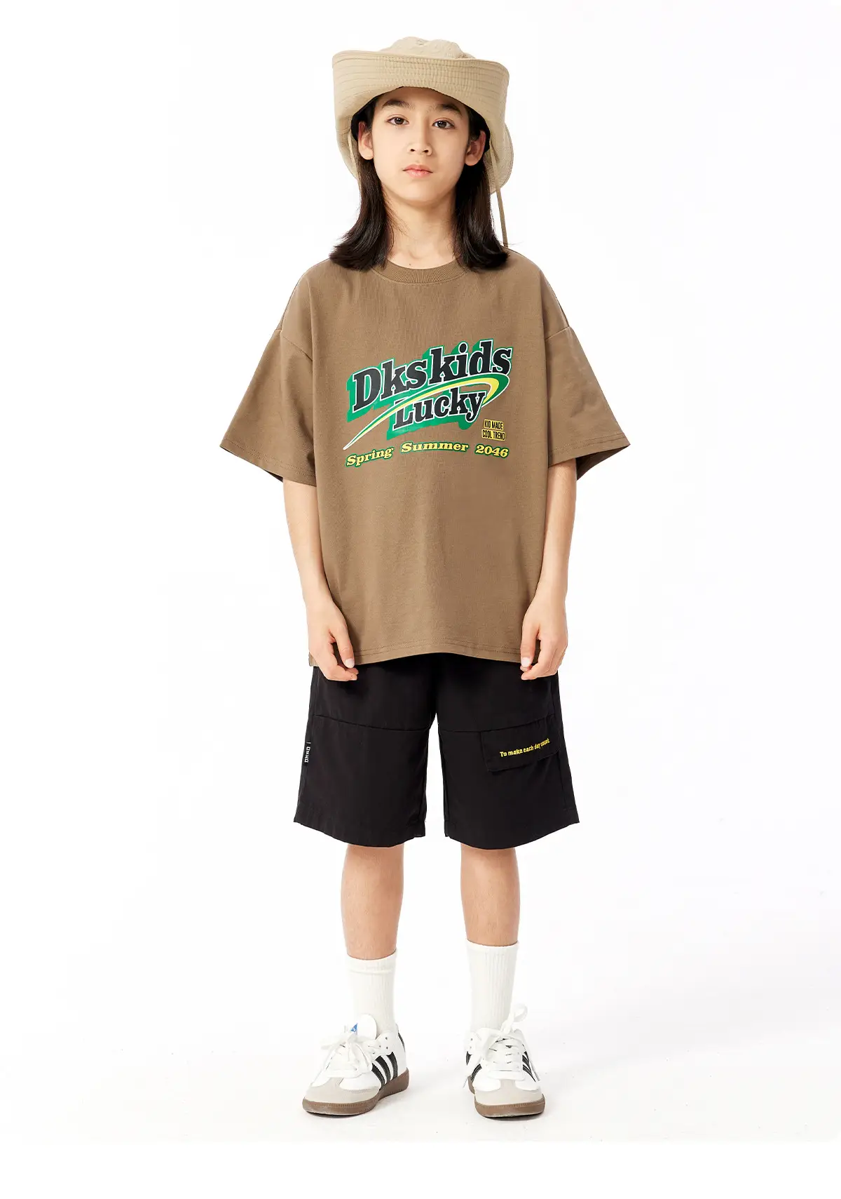 DK Kids Summer T-Shirt Gray Retro Graphic — feature 16