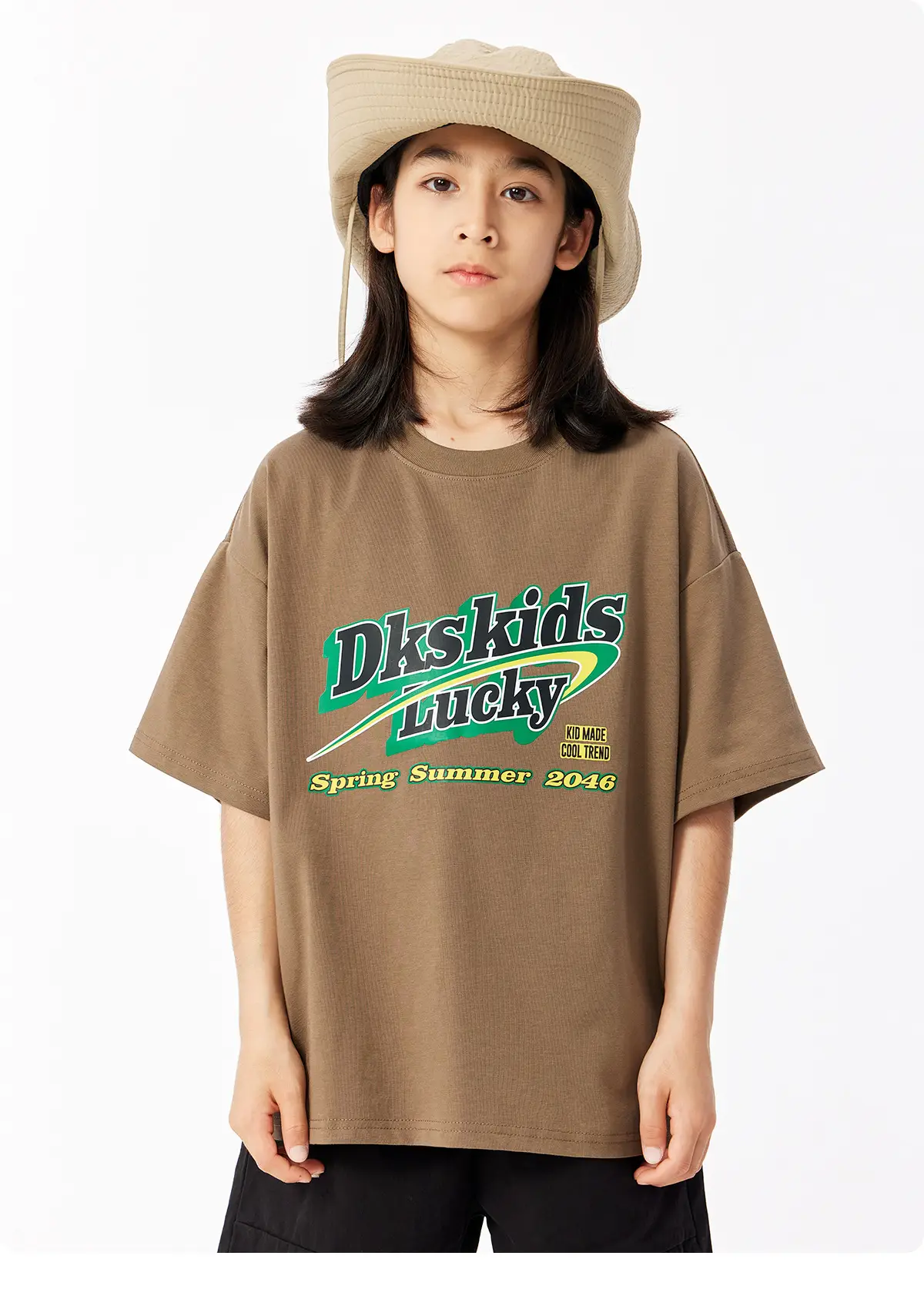 DK Kids Summer T-Shirt Gray Retro Graphic — feature 20