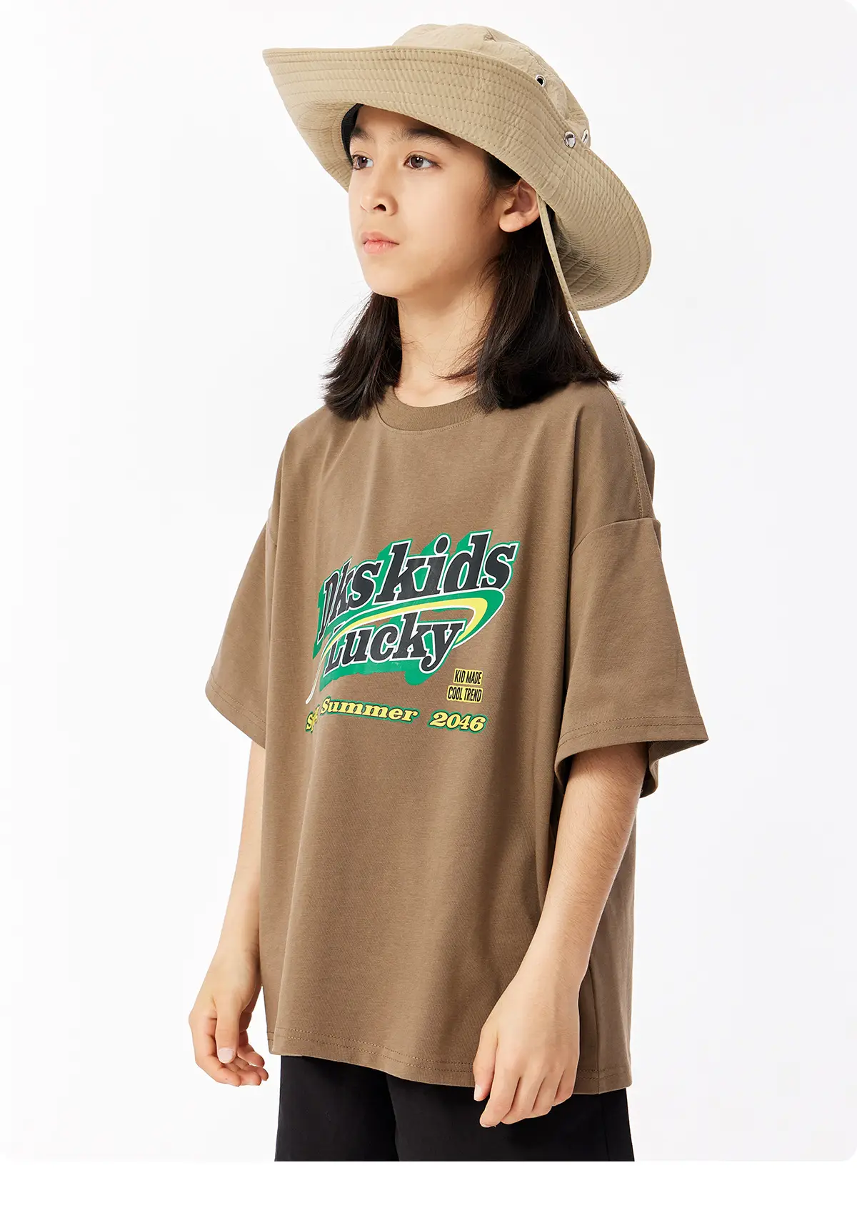 DK Kids Summer T-Shirt Gray Retro Graphic — feature 21
