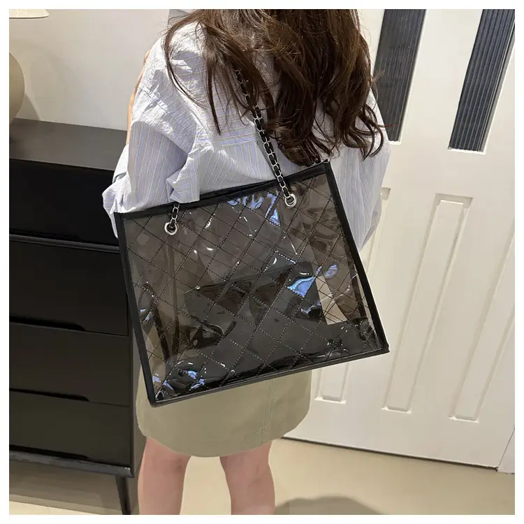 PVC Large Shoulder Bag Women Transparent Summer Hot Tote — feature 19