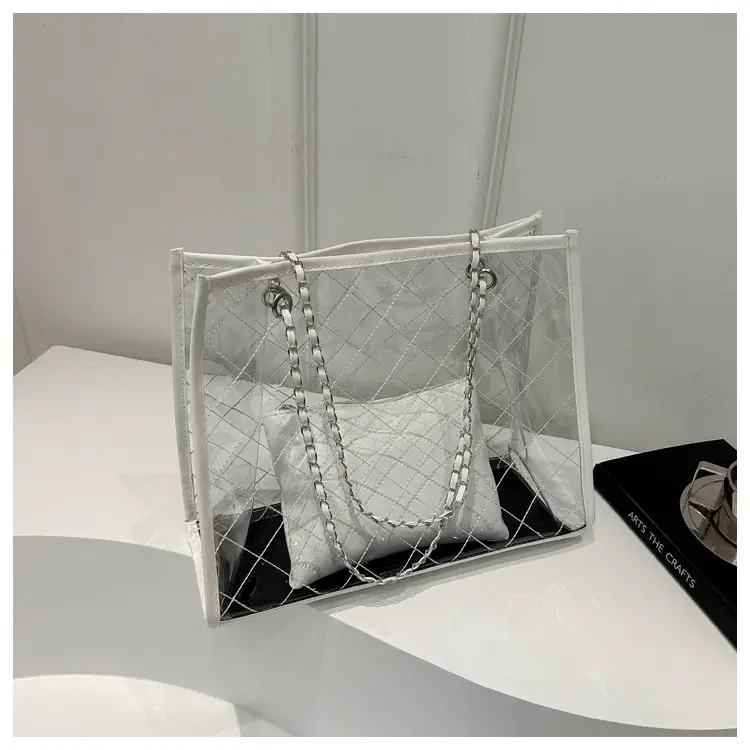PVC Large Shoulder Bag Women Transparent Summer Hot Tote — feature 23