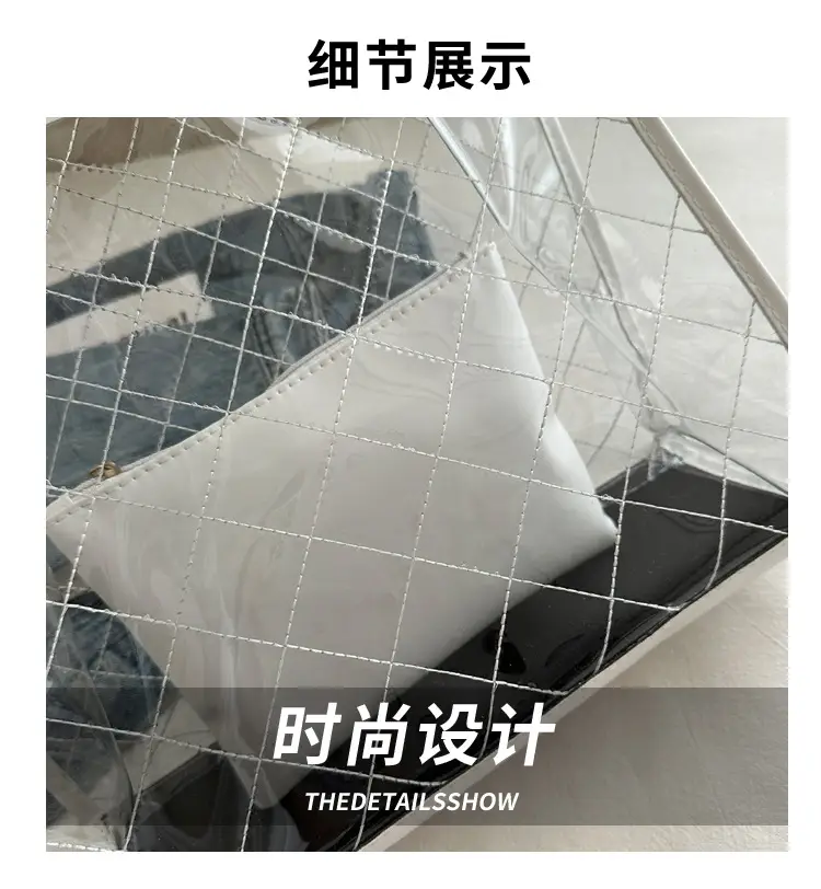 PVC Large Shoulder Bag Women Transparent Summer Hot Tote — feature 4
