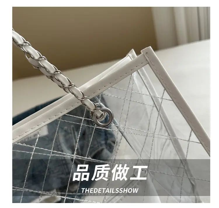 PVC Large Shoulder Bag Women Transparent Summer Hot Tote — feature 5