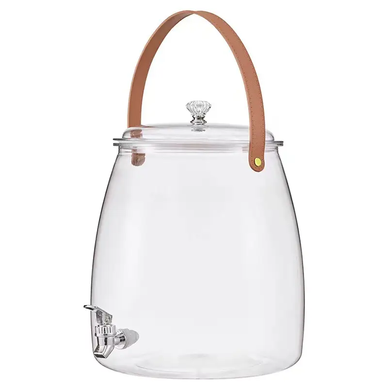 Cold Water Kettle with Tap Water Set Large Capacity Household Cold Water Kettle Restaurant Camping Fruit Tea Coke Drink Bucket
