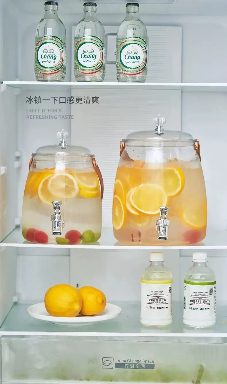 Cold Water Kettle with Tap Water Set Large Capacity Household Cold Water Kettle Restaurant Camping Fruit Tea Coke Drink Bucket — feature 15