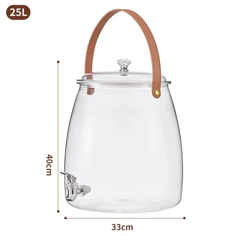 Cold Water Kettle with Tap Water Set Large Capacity Household Cold Water Kettle Restaurant Camping Fruit Tea Coke Drink Bucket