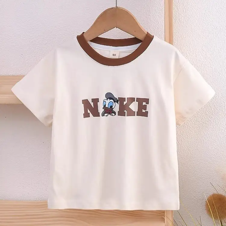 2025 Boys Korean Style T-Shirt Top Striped Cropped Pants Set — feature 5