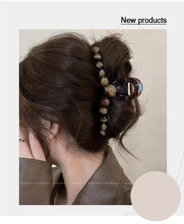 Super High-End Hairpin with Round Beads for Women — feature 4
