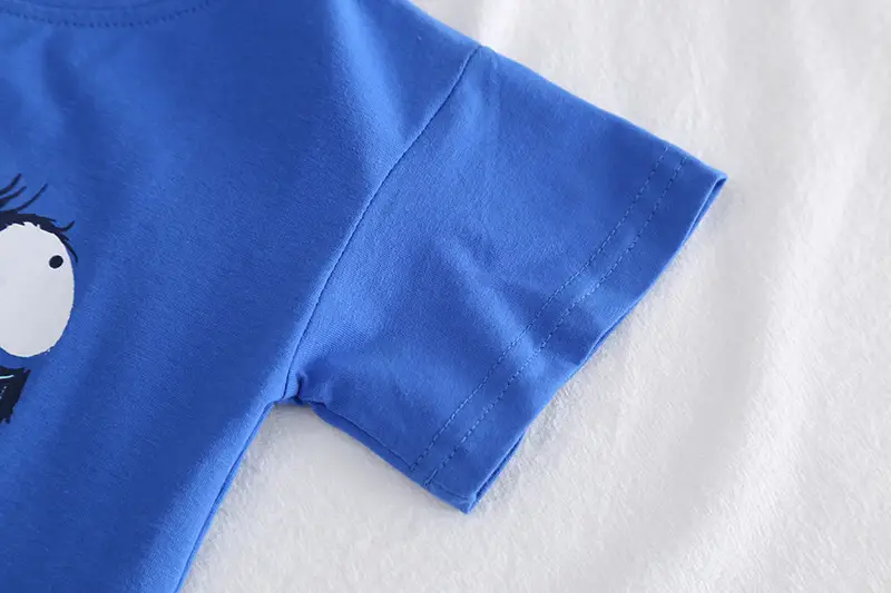 Boys Blue Cartoon T-Shirt Shorts Set Summer 2024 — feature 7