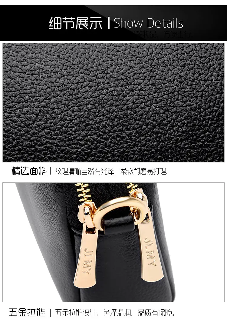 Blue High-End Women's Crossbody Bag with Gold Hardware — feature 26