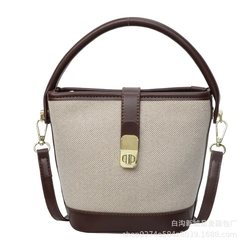 Women French Niche Shoulder Bag Brown Beige 2026 - Image 8