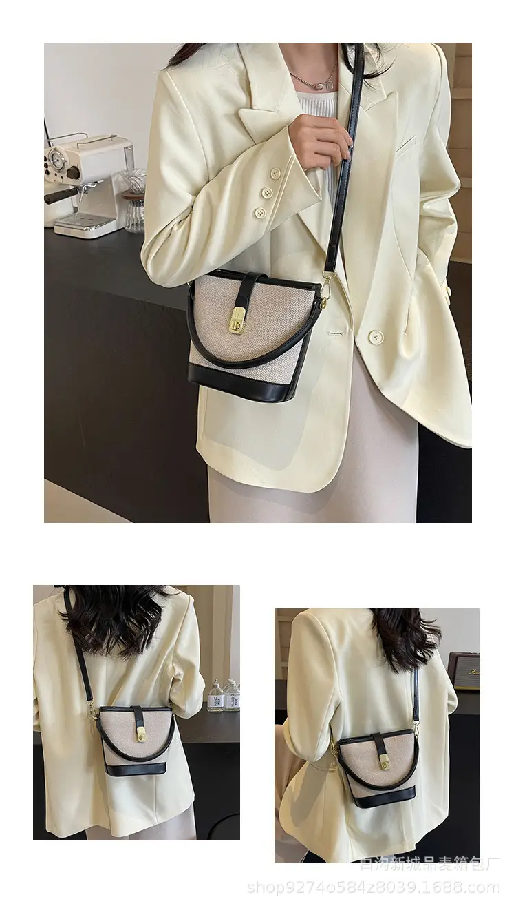 Women French Niche Shoulder Bag Brown Beige 2026 — feature 11