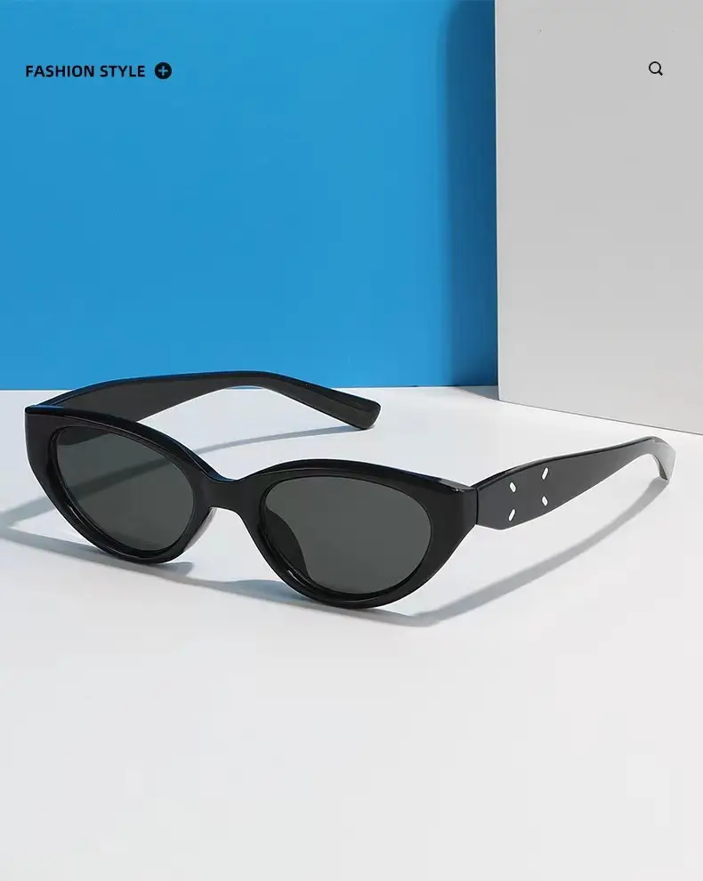 Korean Cat's Eye Sunglasses Black Brown UV Protection β feature 1