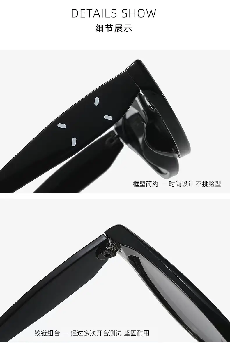 Korean Cat's Eye Sunglasses Black Brown UV Protection β feature 8