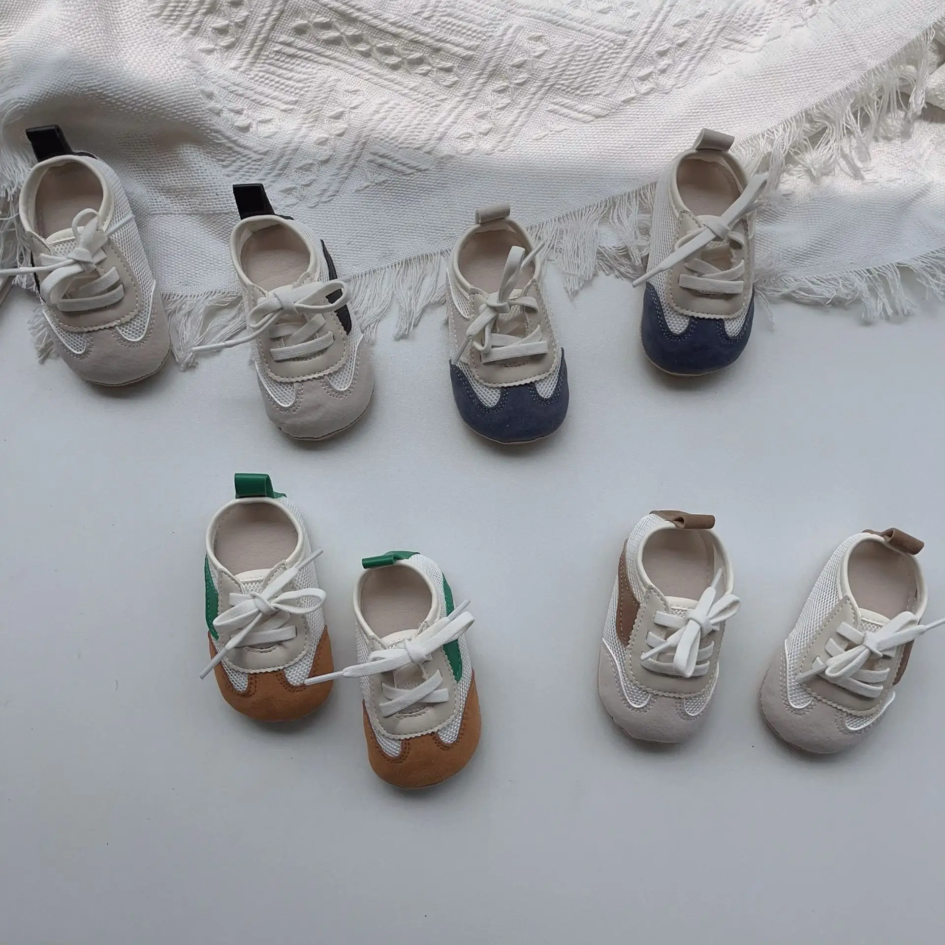 Baby Mesh Sandals White Green Blue Non-Slip — feature 1