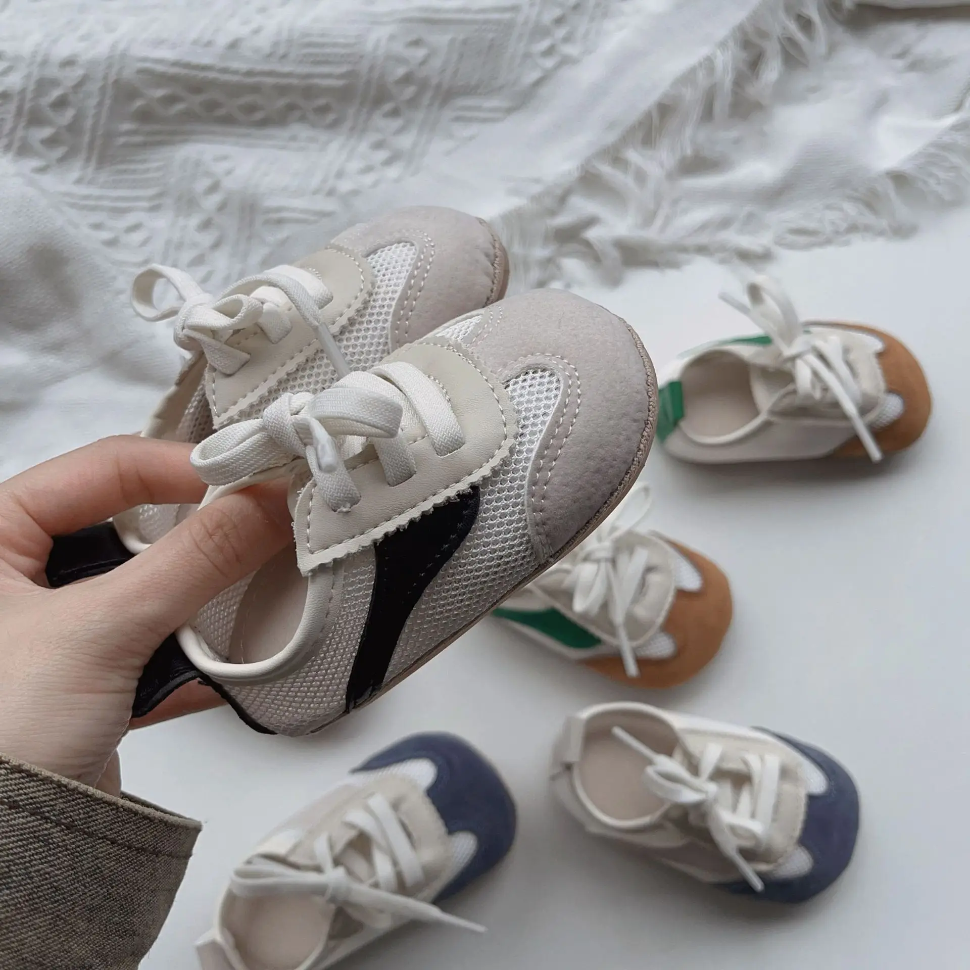 Baby Mesh Sandals White Green Blue Non-Slip — feature 10