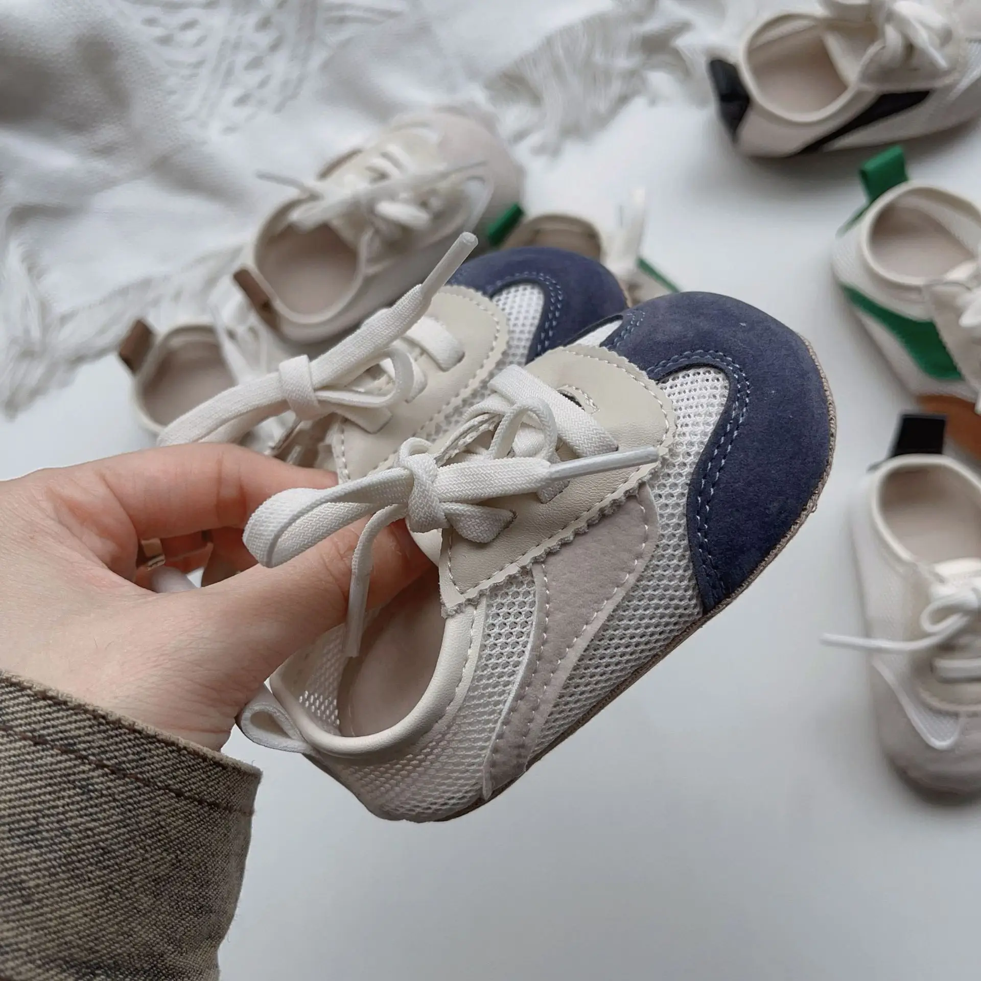 Baby Mesh Sandals White Green Blue Non-Slip — feature 12