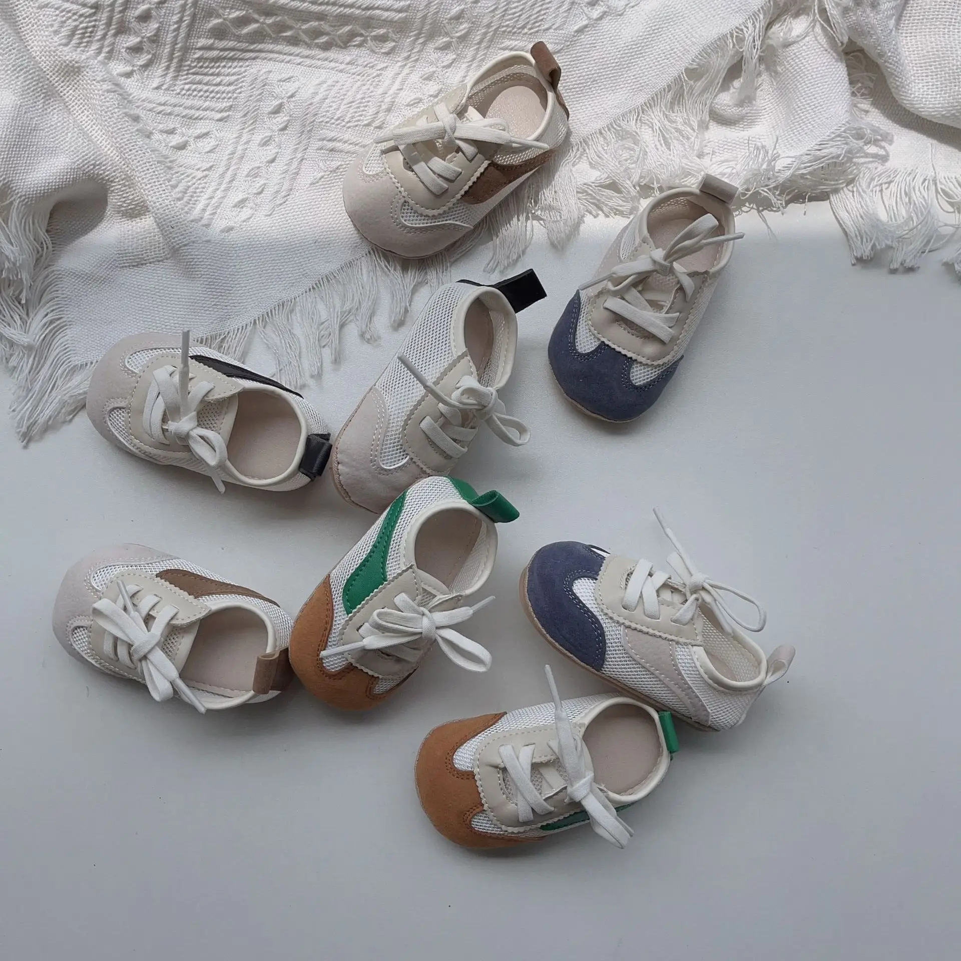 Baby Mesh Sandals White Green Blue Non-Slip — feature 2