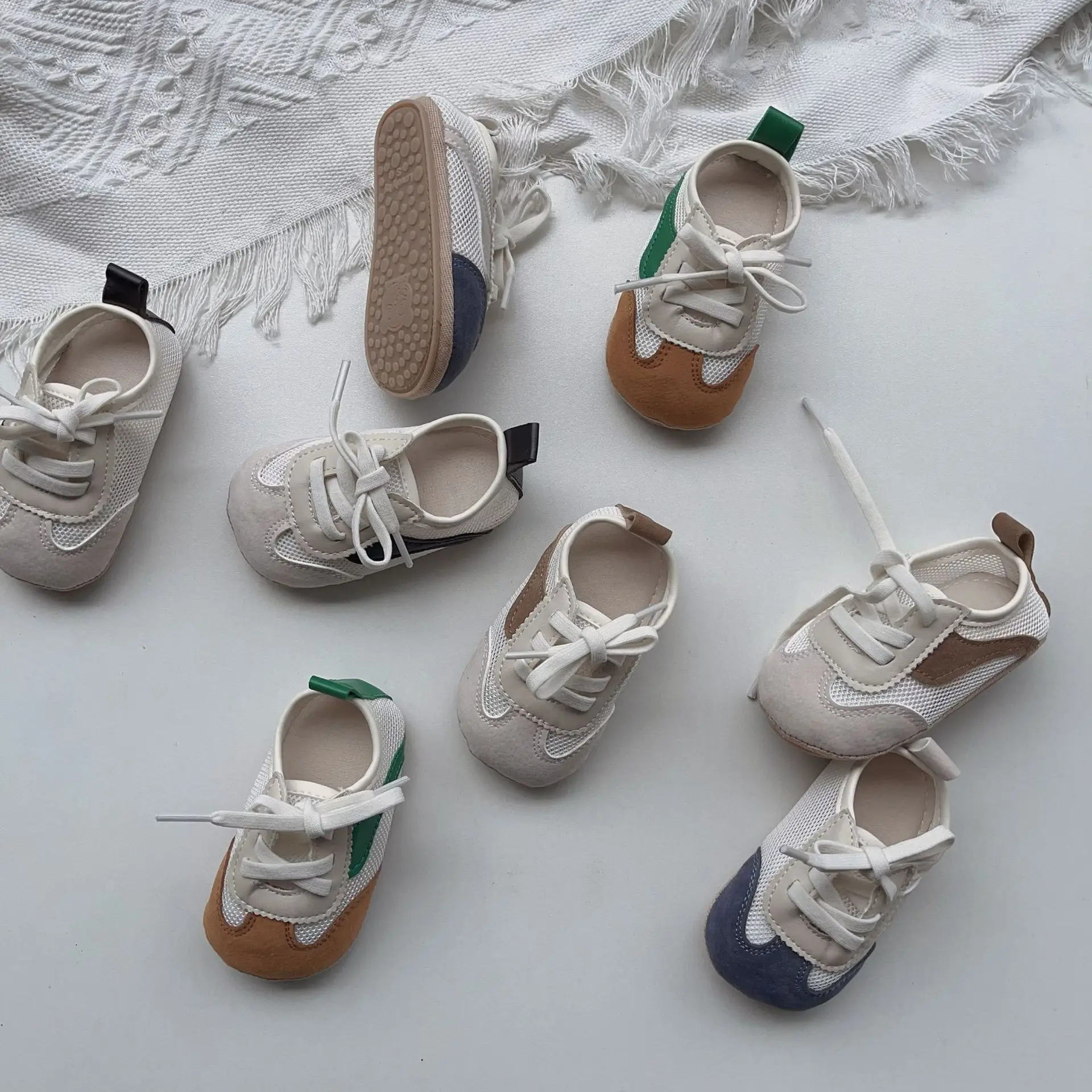 Baby Mesh Sandals White Green Blue Non-Slip — feature 3