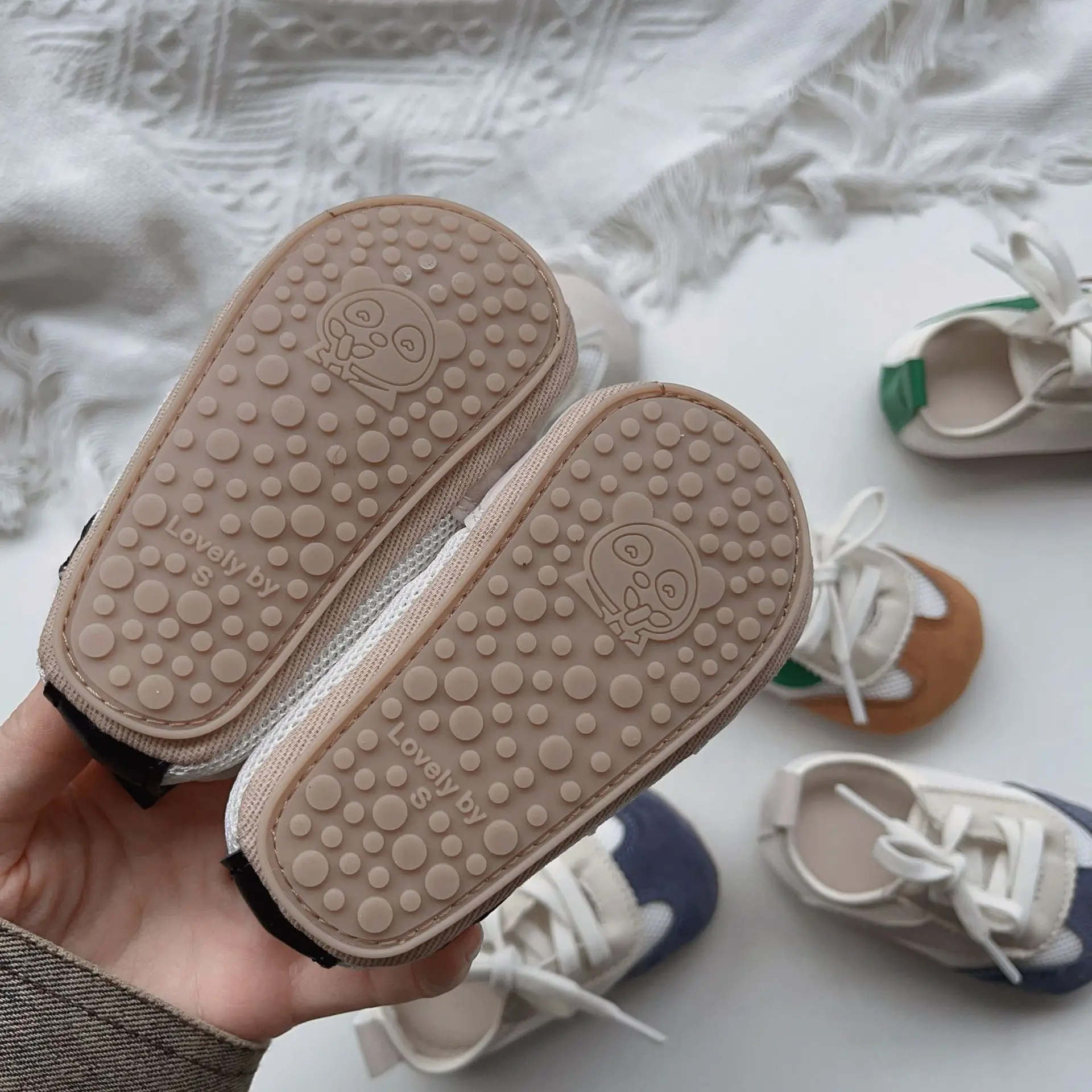 Baby Mesh Sandals White Green Blue Non-Slip — feature 4