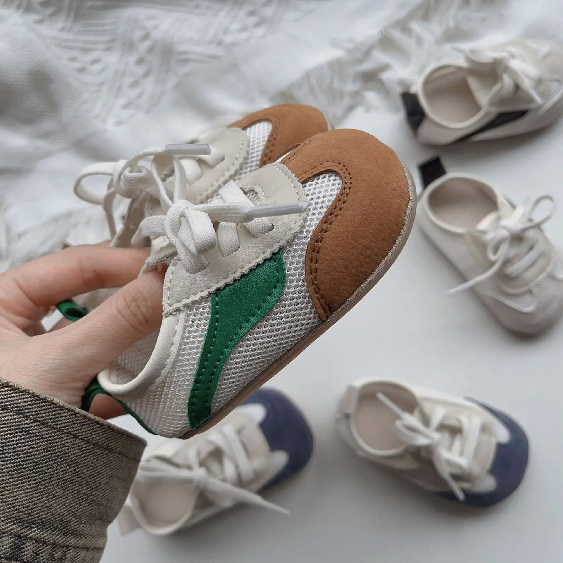 Baby Mesh Sandals White Green Blue Non-Slip — feature 6