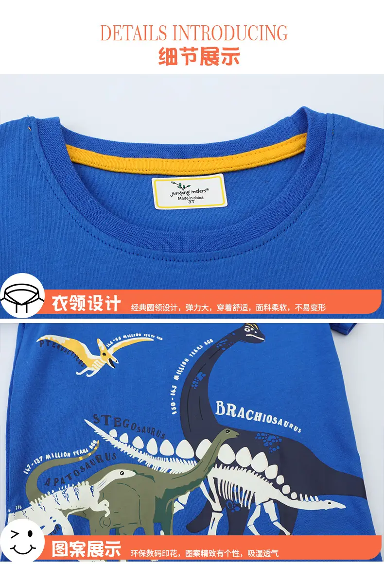 Boys Blue Dinosaur T-Shirt 2025 Summer β feature 6
