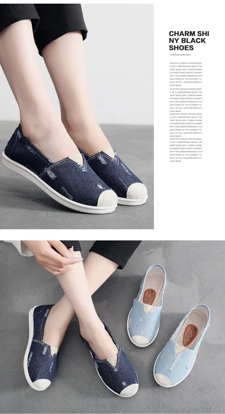 New Women's Canvas Shoes Comfortable Casual All-match Daily Shoes Flat Shallow Fisherman Shoes Non-slip Soft Sole Women's Shoes — feature 6