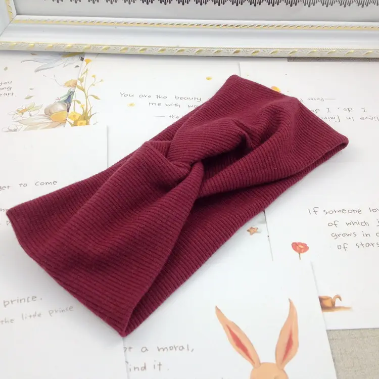 Brown Cotton Hair Band Thread for Women - Image 2