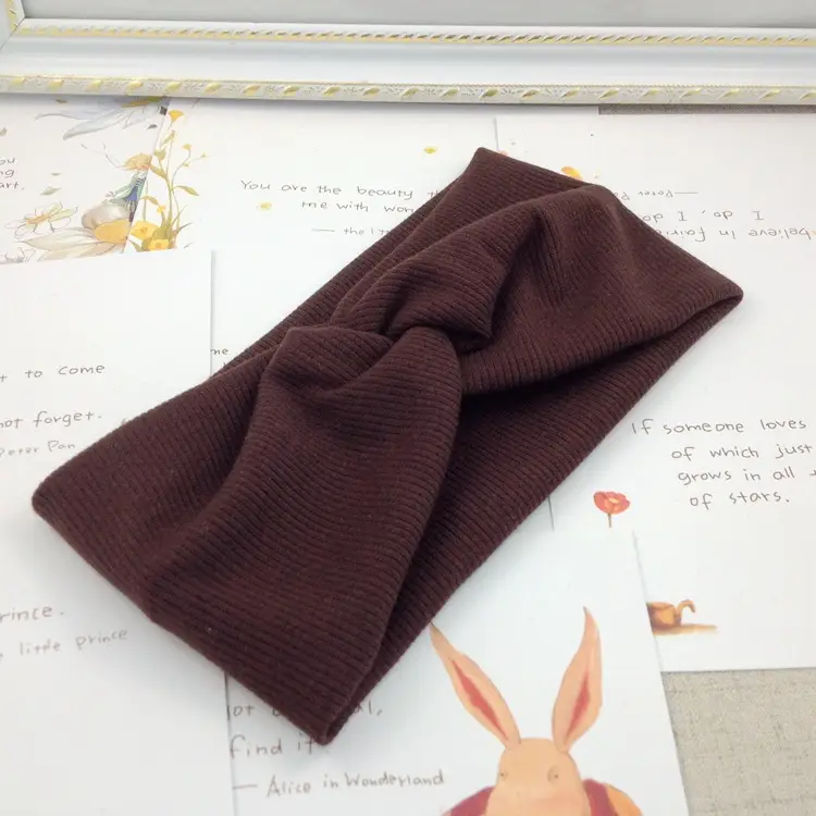 Brown Cotton Hair Band Thread for Women - Image 4