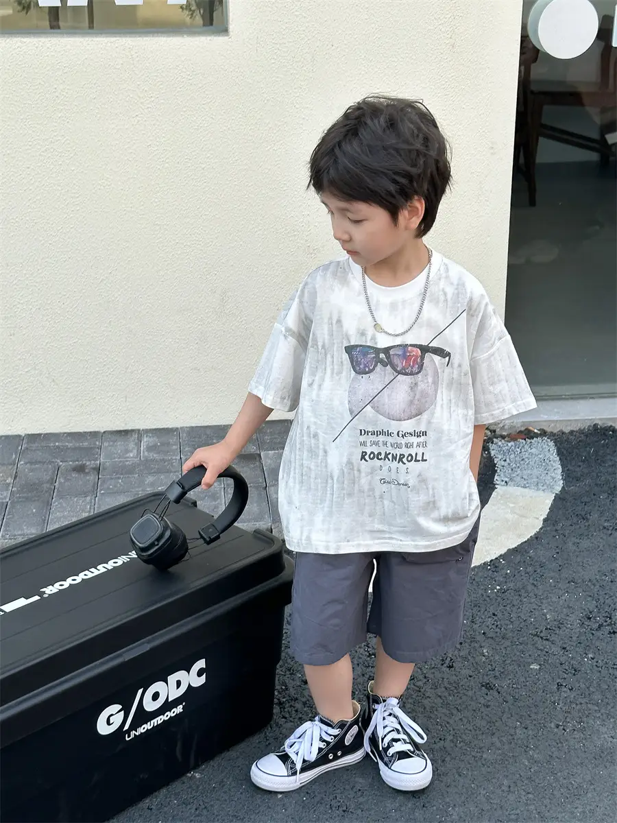 Boys Summer T-Shirt Kids Shorts Loose Cotton 2025 - Image 4