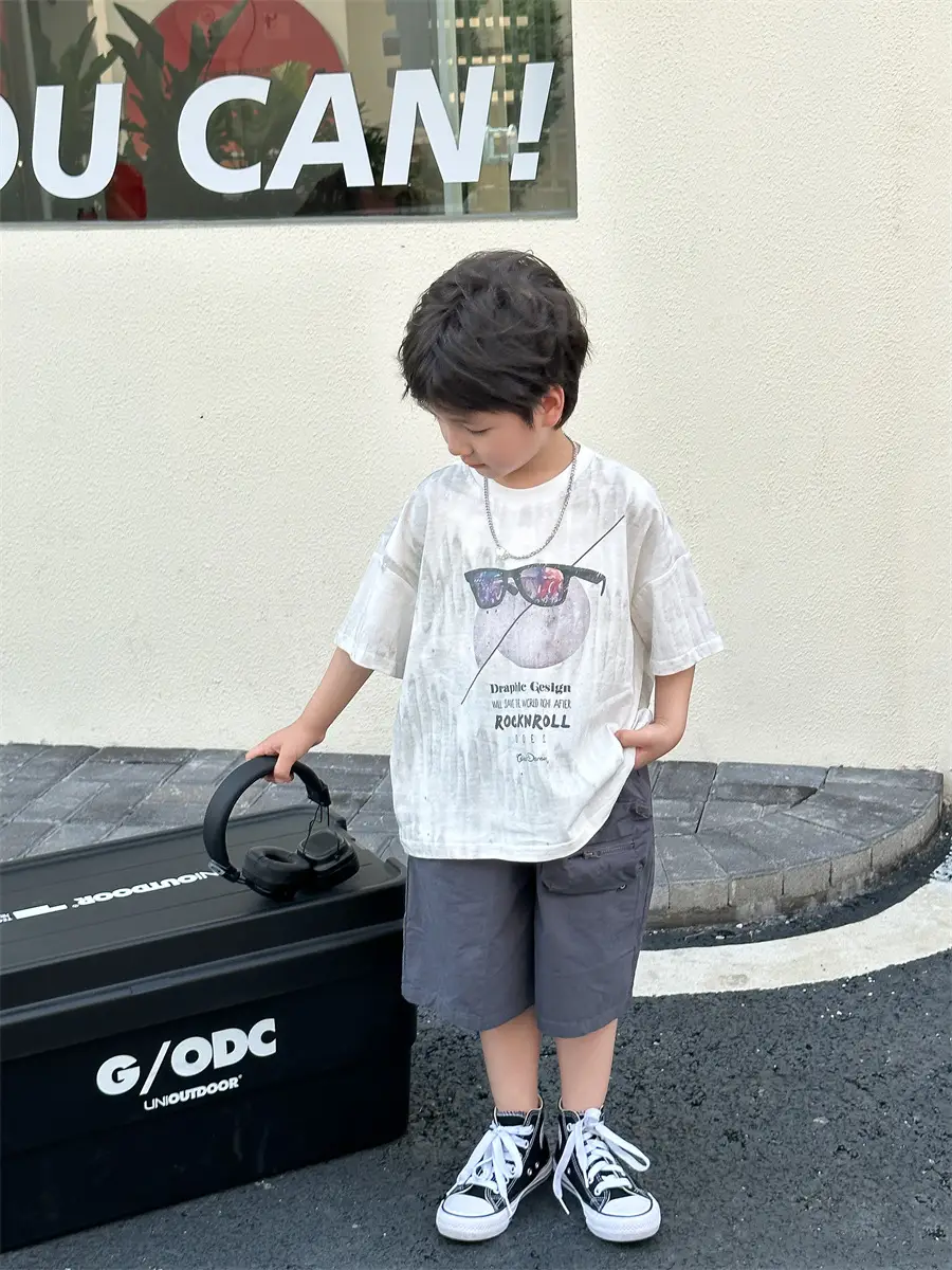 Boys Summer T-Shirt Kids Shorts Loose Cotton 2025 — feature 15